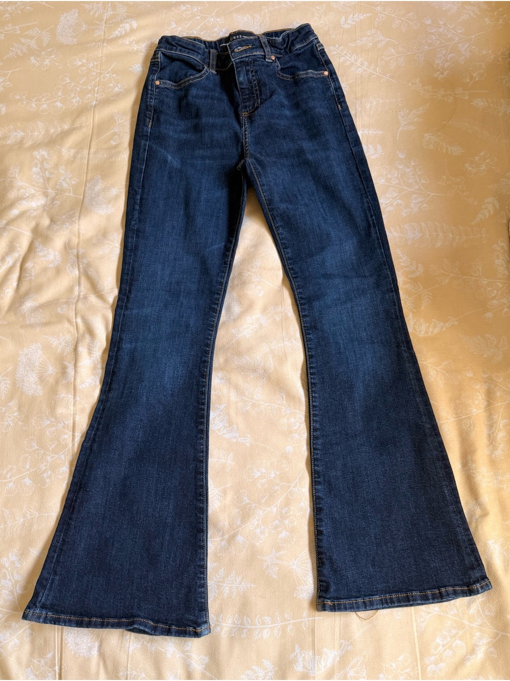 Guess Dark Blue Flare Jeans for Girls